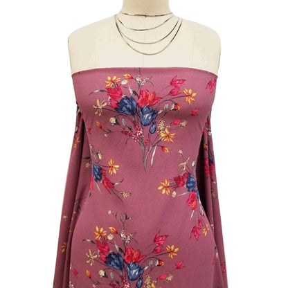 DP-1194-754-MAUVE-PINK - PRINTED POLY MOROCCAN 100% POLY