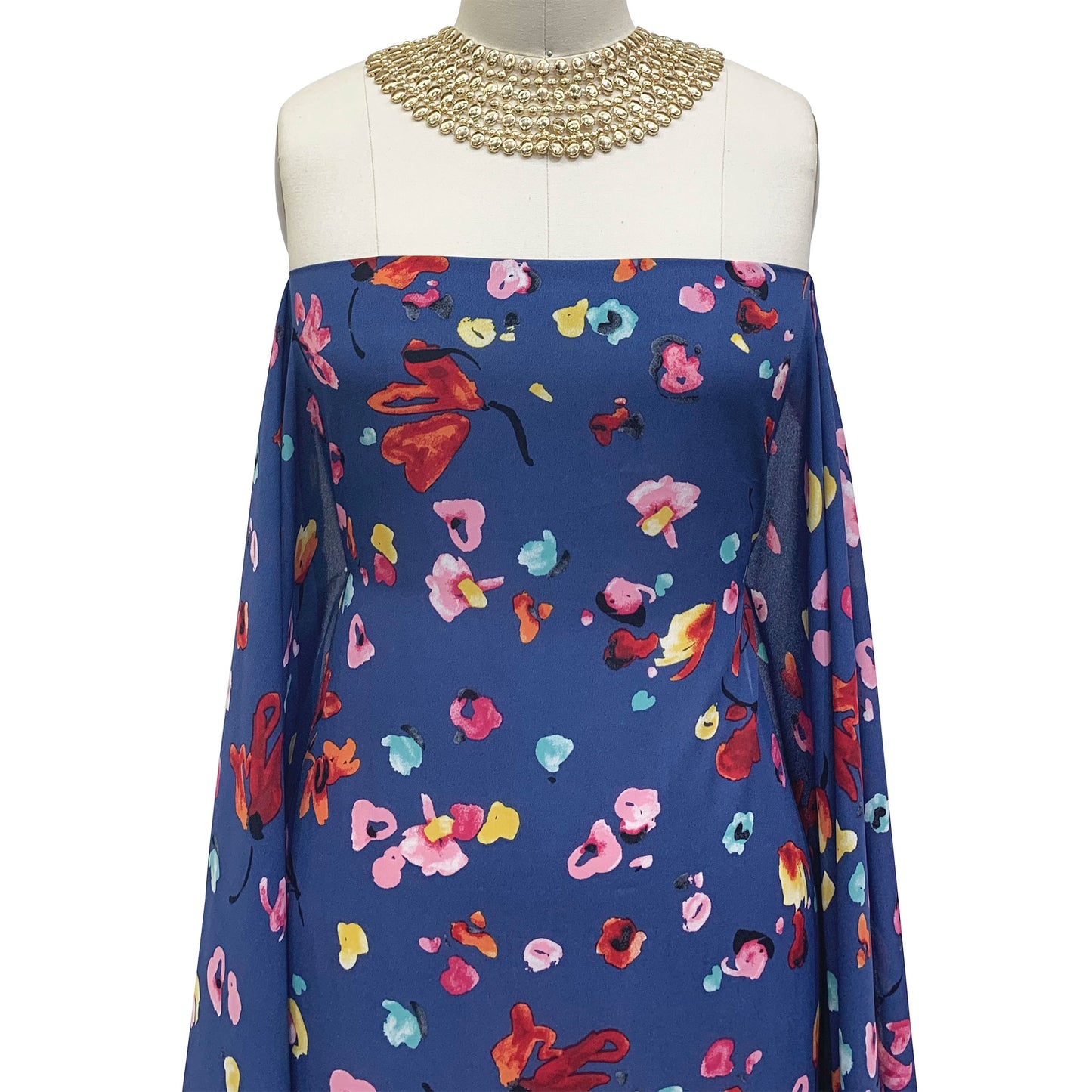 DP-1201-504-DENIM-STEEL-RED-PINK - PRINTED WOOL DOBBY 100% POLYESTER