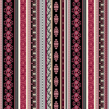 DP-1206-755-BLACK-CAMILLA-ROSE - PRINTED POLY TWILL 100% POLY