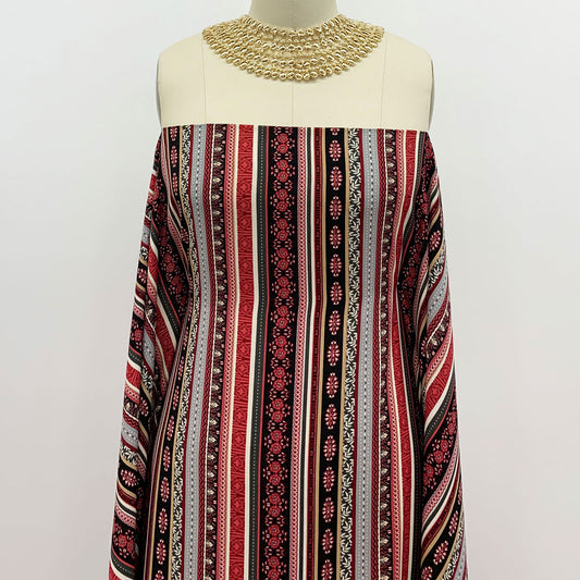 DP-1206-755-BLACK-CAMILLA-ROSE - PRINTED POLY TWILL 100% POLY