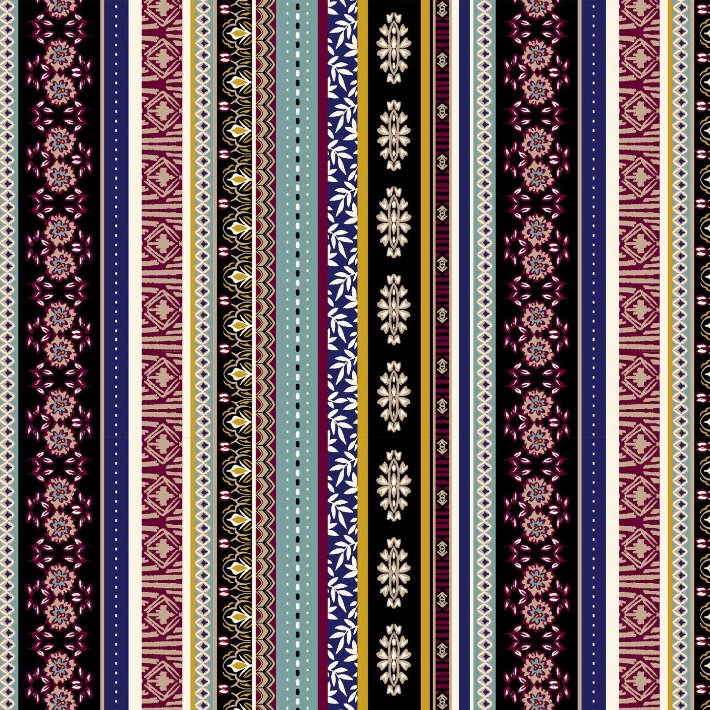 DP-1206-755-BLACK-STORM-BLUE - PRINTED POLY TWILL 100% POLY