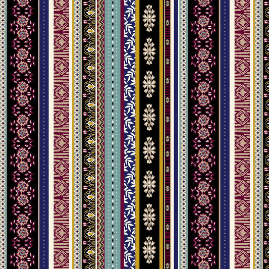 DP-1206-755-BLACK-STORM-BLUE - PRINTED POLY TWILL 100% POLY