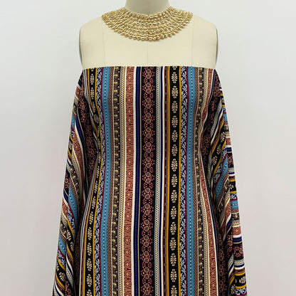 DP-1206-755-BLACK-STORM-BLUE - PRINTED POLY TWILL 100% POLY