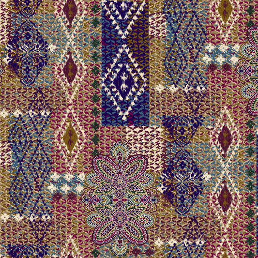 DP-1215-668-MAGENTA-GOTHIC-GRAPE-MINT - PRINTED DTY 92% POLY 8% SPANDEX DTY DOUBLE SIDED BRUSH