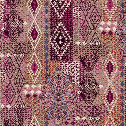 DP-1215-668-PINK-CHOCO-ROYAL - PRINTED DTY 92% POLY 8% SPANDEX DTY DOUBLE SIDED BRUSH