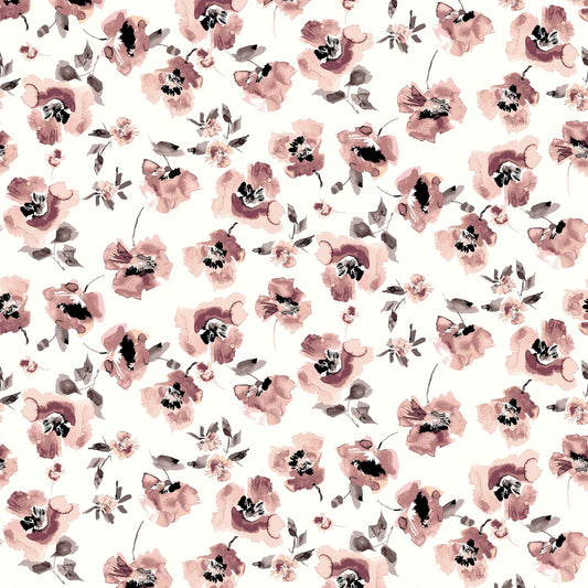 DP-125-501-OFFWHITE-PEACH - PRINTED 100% POLYESTER HI MULTI CHIFFON WASH