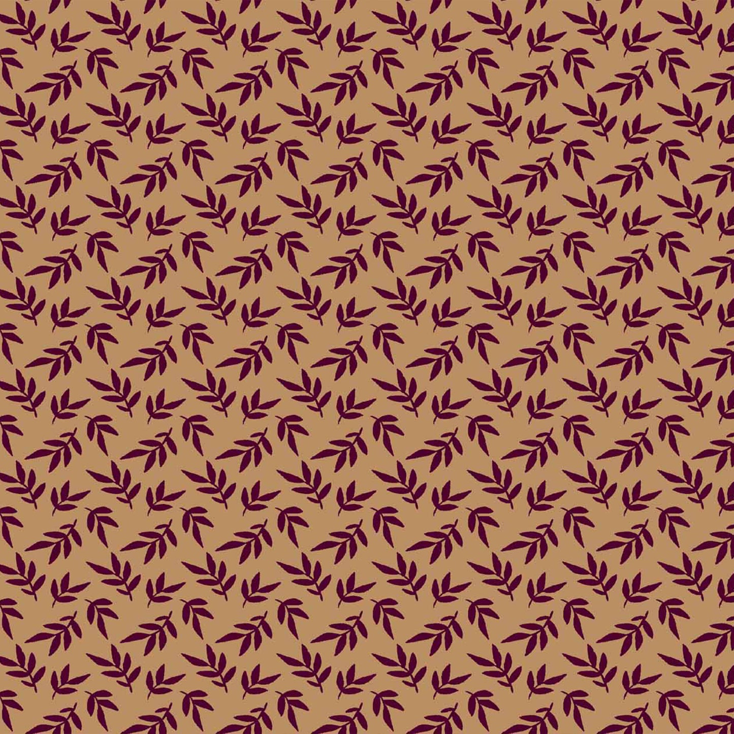 DP-1265-688-GOLDEN-OCHRE-BURGUNDY - PRINTED LINEN LOOK 100% POLYESTER