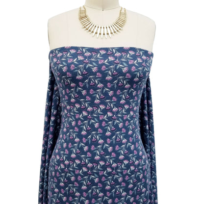 DP-127-506-GREYBLUE-DUSTY-LILAC-PRINTED FRENCH TERRY 63%POLY  33%RAYON  4% SPANDEX