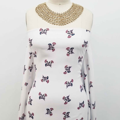 DP-128-688-OFFWHITE-BLUSH - PRINTED LINEN LOOK 100% POLYESTER