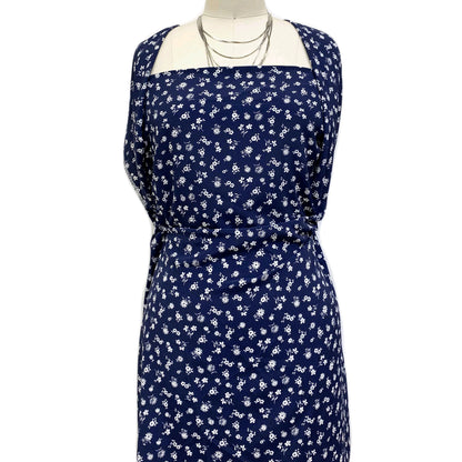 DP-1302-754-NAVY-OFF-WHITE - PRINTED POLY MOROCCAN 100% POLY
