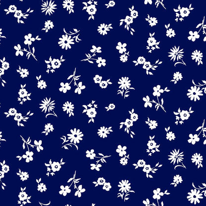 DP-1302-754-NAVY-OFF-WHITE - PRINTED POLY MOROCCAN 100% POLY