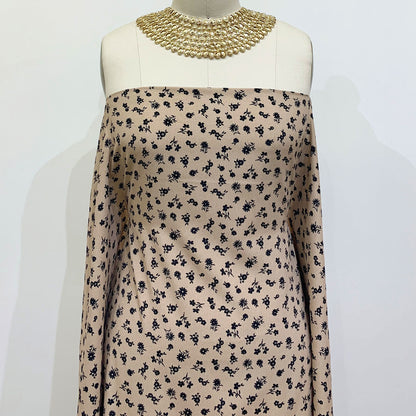 DP-1302-754-TAUPE-BLACK - PRINTED POLY MOROCCAN 100% POLY