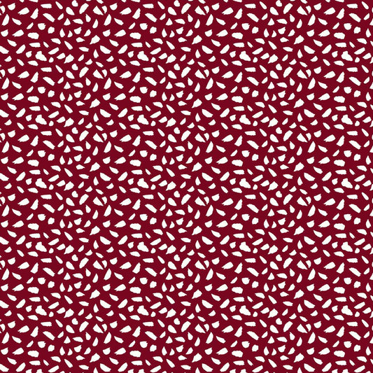 DP-1315-754-TRUE-RED-OFF-WHITE - PRINTED POLY MOROCCAN 100% POLY