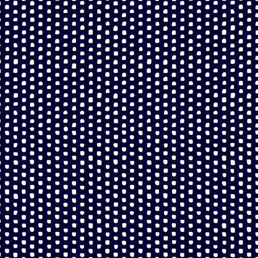 DP-1329-504-NAVY-OFF-WHITE - PRINTED WOOL DOBBY 100% POLYESTER