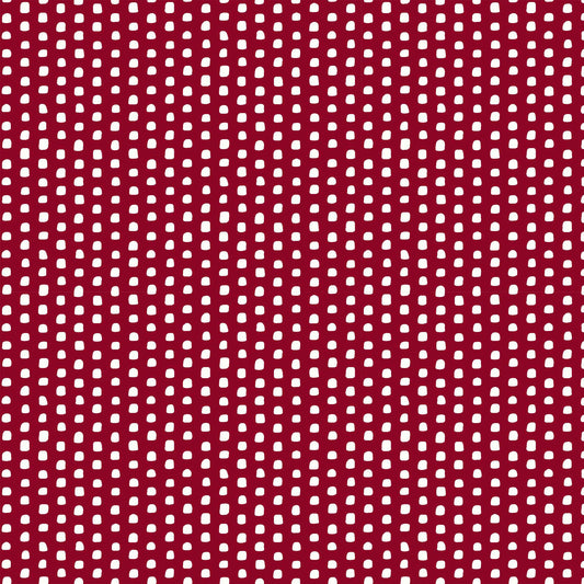 DP-1329-504-RED-OFF-WHITE - PRINTED WOOL DOBBY 100% POLYESTER