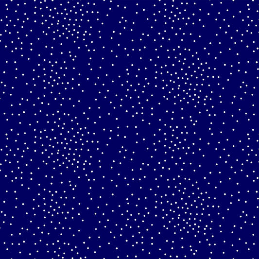 DP-1331-688-NAVY-OFF-WHITE - PRINTED LINEN LOOK 100% POLYESTER