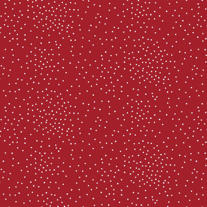 DP-1331-688-RED-OFF-WHITE - PRINTED LINEN LOOK 100% POLYESTER