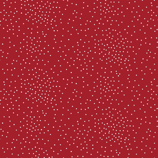 DP-1331-688-RED-OFF-WHITE - PRINTED LINEN LOOK 100% POLYESTER