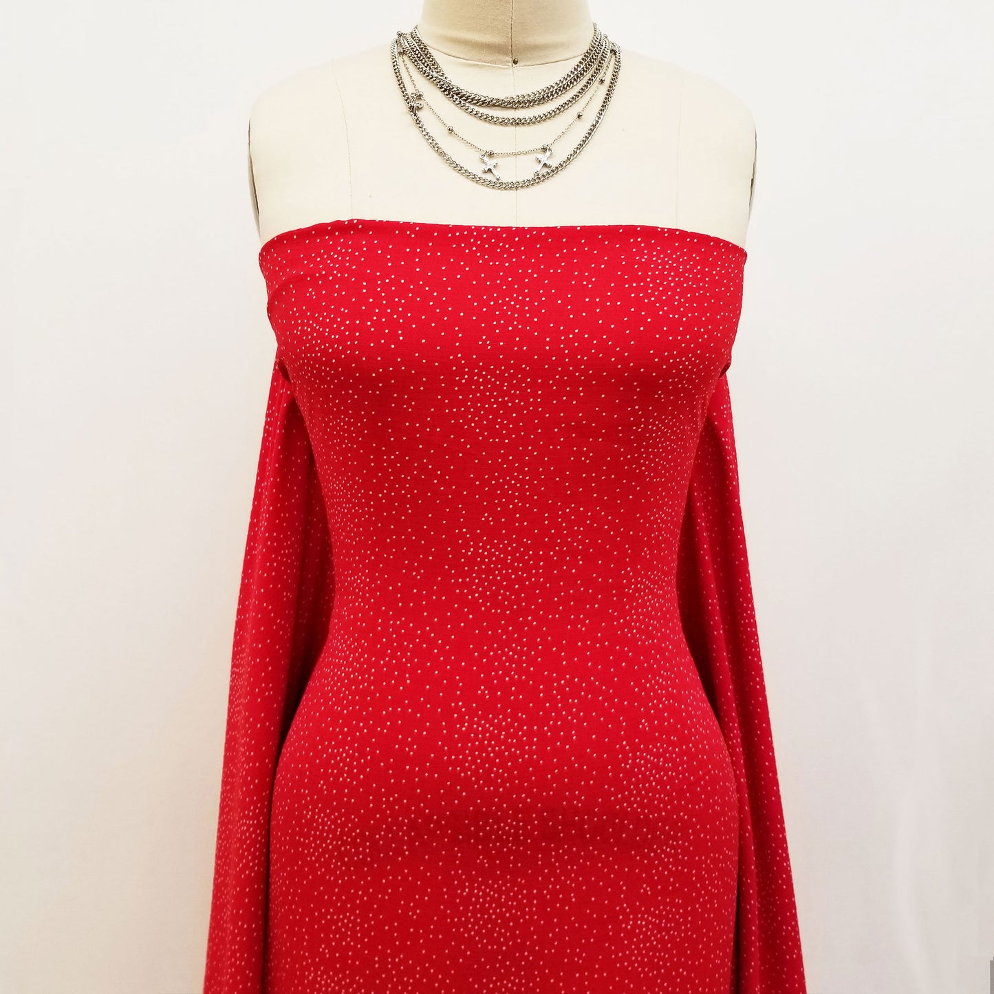 DP-1331-688-RED-OFF-WHITE - PRINTED LINEN LOOK 100% POLYESTER