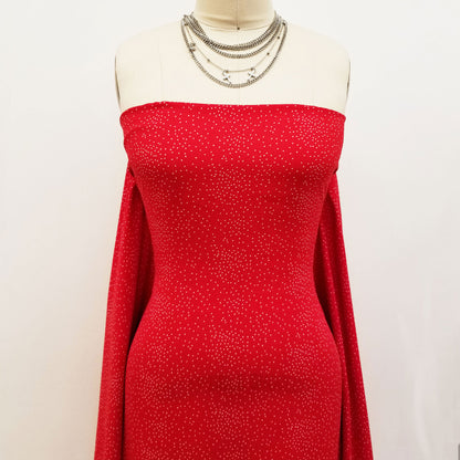 DP-1331-688-RED-OFF-WHITE - PRINTED LINEN LOOK 100% POLYESTER