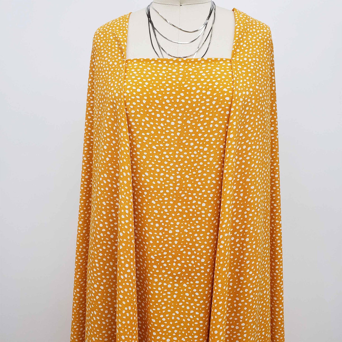 DP-1333-754-MARIGOLD-OFF-WHITE - PRINTED POLY MOROCCAN 100% POLY