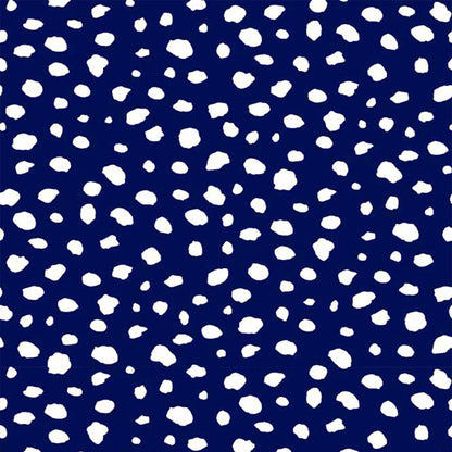 DP-1333-754-NAVY-OFF-WHITE - PRINTED POLY MOROCCAN 100% POLY