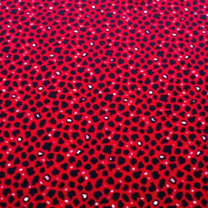 DP-1337-754-RED-BLACK - PRINTED POLY MOROCCAN 100% POLY