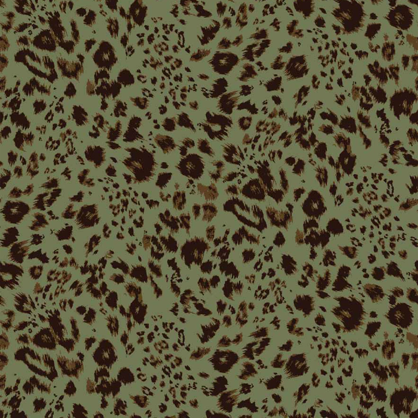 DP-1338-698-MOSS-BROWN- PRINTED RAYON CHALLIS 100% RAYON CHALLIS