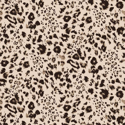DP-1338-698-TAN-BROWN- PRINTED RAYON CHALLIS 100% RAYON CHALLIS