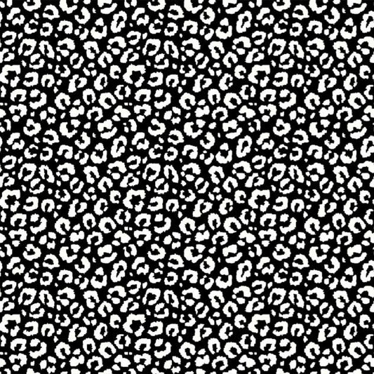 DP-1341-754-BLACK-OFFWHITE - PRINTED POLY MOROCCAN 100% POLY