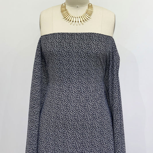 DP-1341-754-BLACK-OFFWHITE - PRINTED POLY MOROCCAN 100% POLY