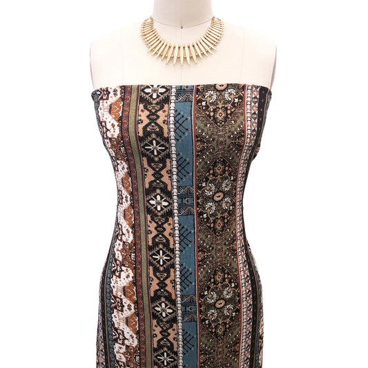 DP-1346-636-OLIVE-TEAL - PRINTED CREPON 100% RAYON CREPON