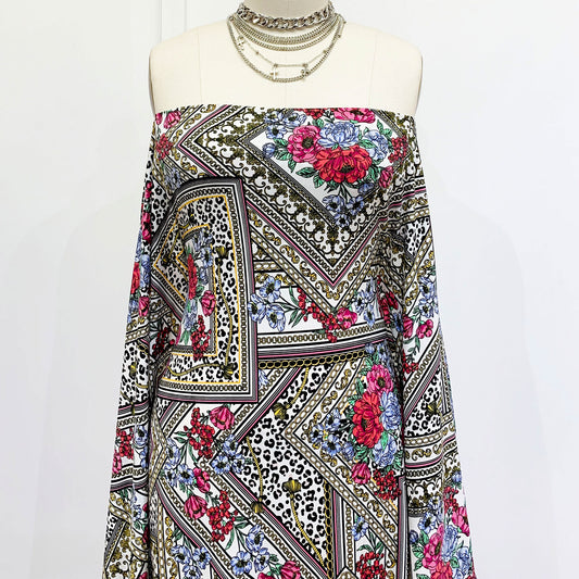 DP-1362-450-PINK-GOLD - PRINTED ITY 96% POLY 4% SPANDEX