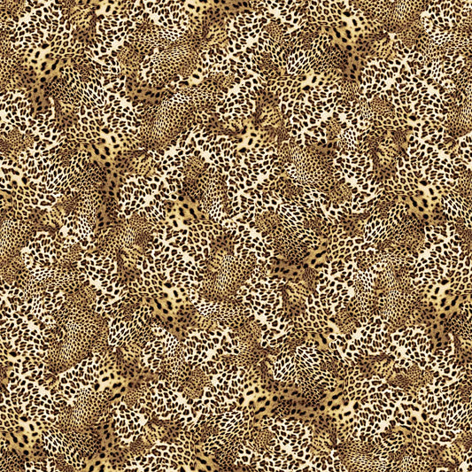 DP-1366-754-ECRU-GOLDEN-BROWN - PRINTED POLY MOROCCAN 100% POLY