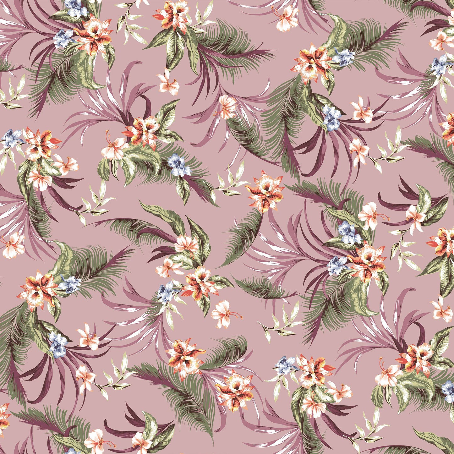 DP-1376-453-BLUSH-PEACH-DENIM - PRINTED POLY POWER MESH 92%POLY 8%SPANDEX