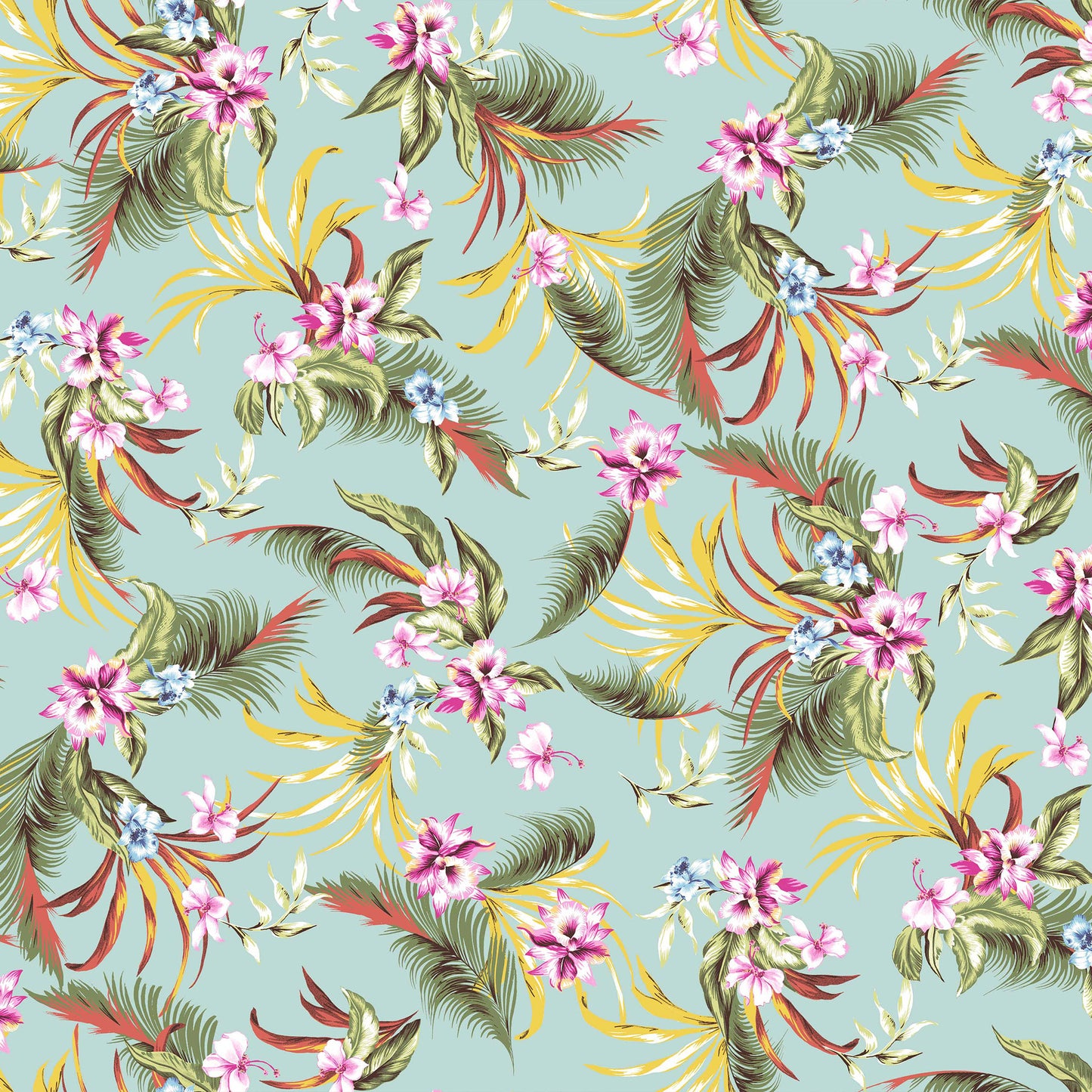 DP-1376-453-MINT-PINK-AQUA - PRINTED POLY POWER MESH 92%POLY 8%SPANDEX