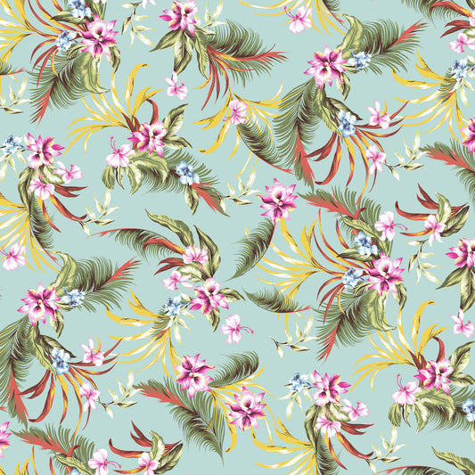 DP-1376-453-MINT-PINK-AQUA - PRINTED POLY POWER MESH 92%POLY 8%SPANDEX