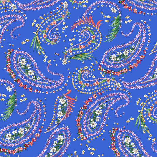 DP-1384-450-ROYAL-PINK-CORAL - PRINTED ITY 96% POLY 4% SPANDEX