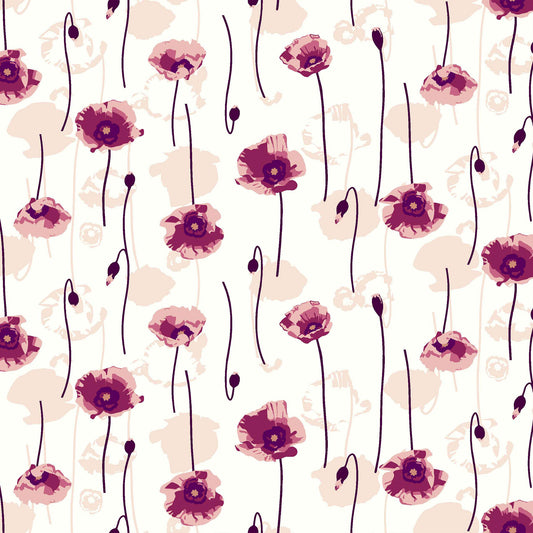 DP-139-586-OFFWHITE-DUSTY-PINK - PRINTED CREPE CHIFFON 97% POLY 3% SPANDEX