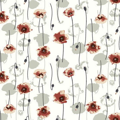 DP-139-586-OFFWHITE-SAGE - PRINTED CREPE CHIFFON 97% POLY 3% SPANDEX