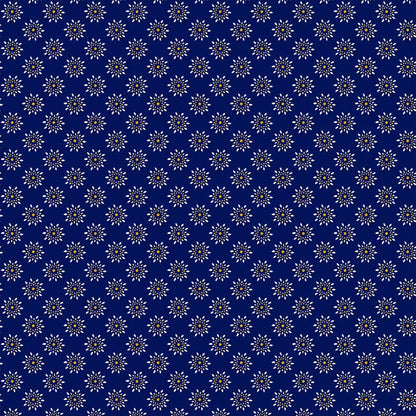 DP-1394-504-NAVY-GOLD - PRINTED WOOL DOBBY 100% POLYESTER