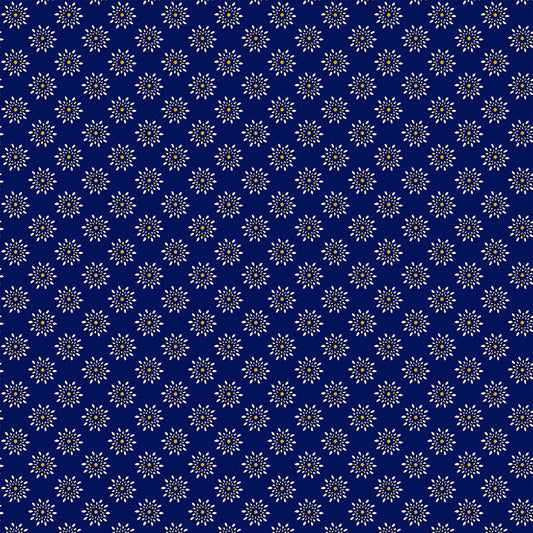 DP-1394-504-NAVY-GOLD - PRINTED WOOL DOBBY 100% POLYESTER