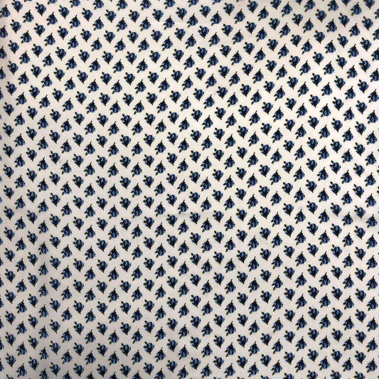 DP-1394-504-OFFWHITE-BLUE - PRINTED WOOL DOBBY 100% POLYESTER