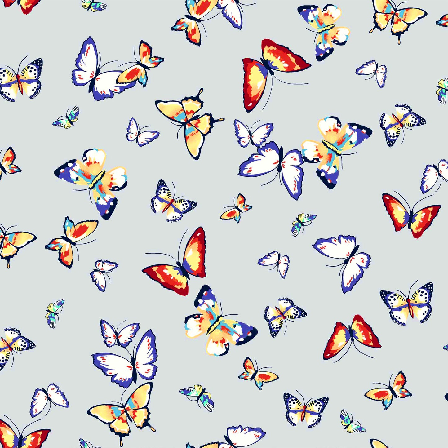 DP-1405-504-PALE-BLUE-YELLOW - PRINTED WOOL DOBBY 100% POLYESTER