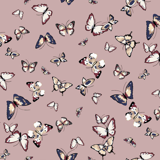 DP-1440-754-DUSTY-ROSE-WINE - PRINTED POLY MOROCCAN 100% POLY