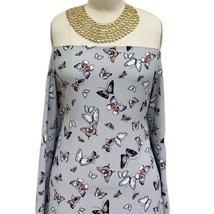 DP-1440-754-SILVER-MAUVE - PRINTED POLY MOROCCAN 100% POLY