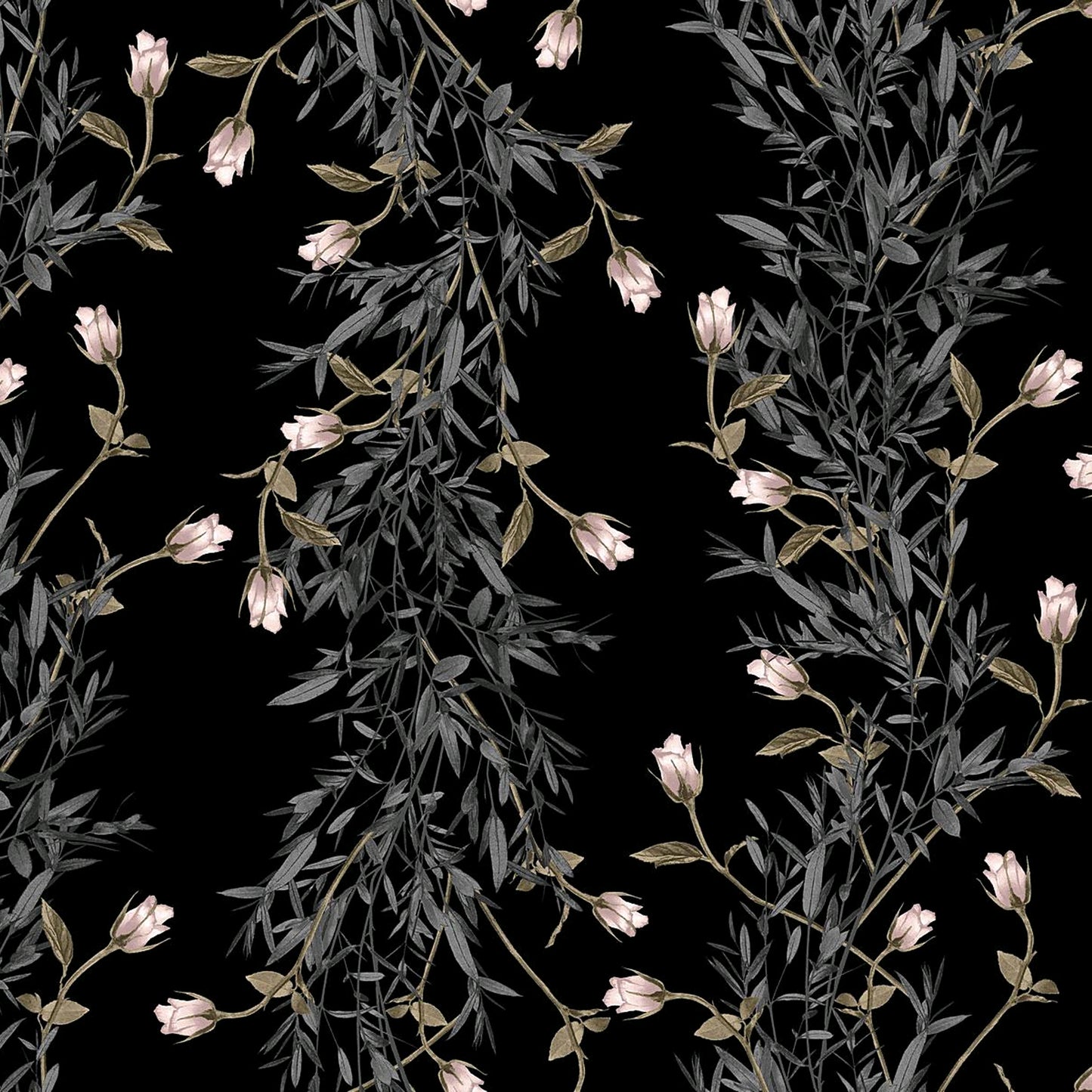 DP-1441-754-BLACK-BLUSH - PRINTED POLY MOROCCAN 100% POLY