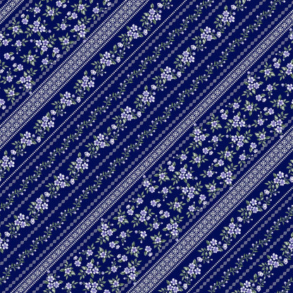 DP-1446-754-NAVY-PERI - PRINTED POLY MOROCCAN 100% POLY