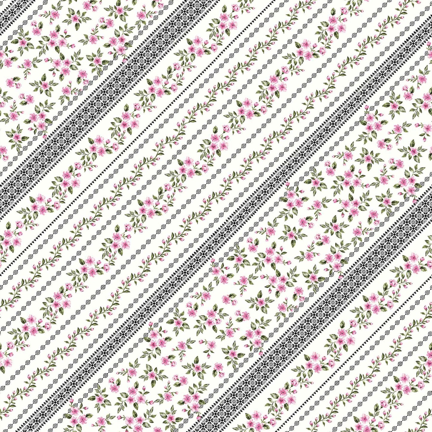 DP-1446-754-OFFWHITE-PINK - PRINTED POLY MOROCCAN 100% POLY