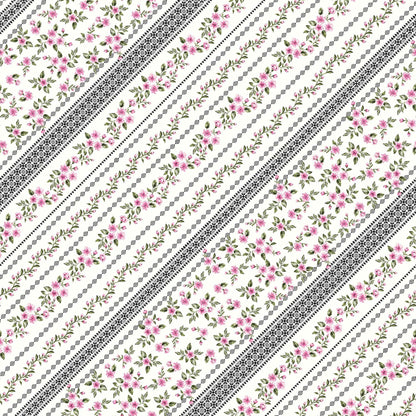 DP-1446-754-OFFWHITE-PINK - PRINTED POLY MOROCCAN 100% POLY